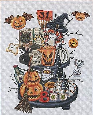 Halloween Candy Shelf - Les Petites Croix De Lucie (Stickvorlage)