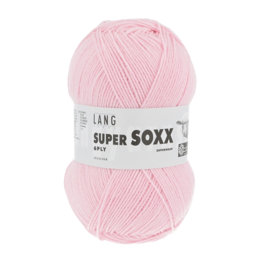 Lang Yarns Super Soxx 6-fach Sockenwolle - rosa hell