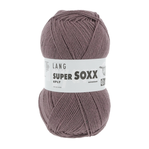 Lang Yarns Super Soxx 6-fach Sockenwolle - altrosa