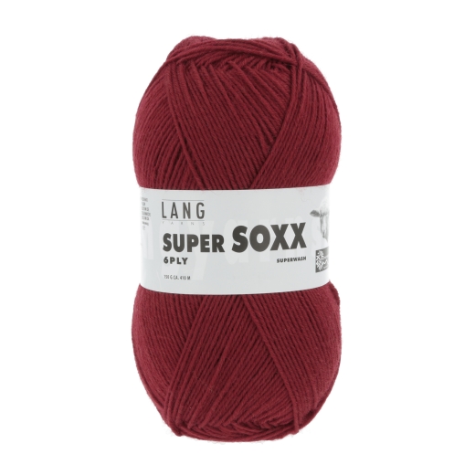 Lang Yarns Super Soxx 6-fach Sockenwolle - vino