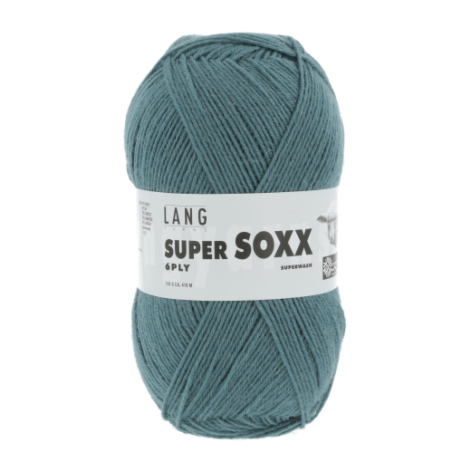 Lang Yarns Super Soxx 6-fach Sockenwolle - petrol