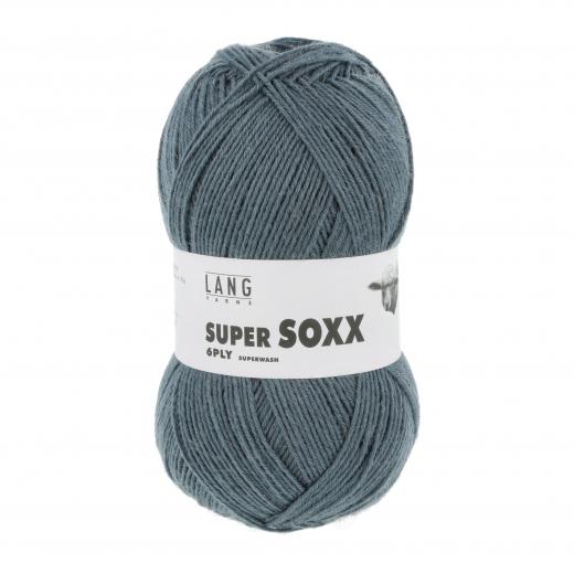Lang Yarns Super Soxx 6-fach Sockenwolle - graugrün