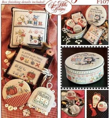 Stickvorlage Sue Hillis Designs - Aunties Sewing Box