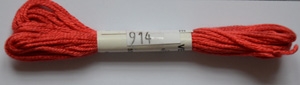 Soie dAlger Seidenstickgarn - Farbe 914 rot orange extra
