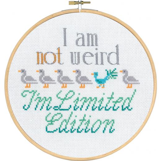 Permin Stickpackung - I am not weird Ø 20 cm