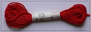 Soie dAlger Seidenstickgarn - Farbe 926 warmes rot
