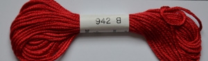 Soie dAlger Seidenstickgarn - Farbe 942 rot extra