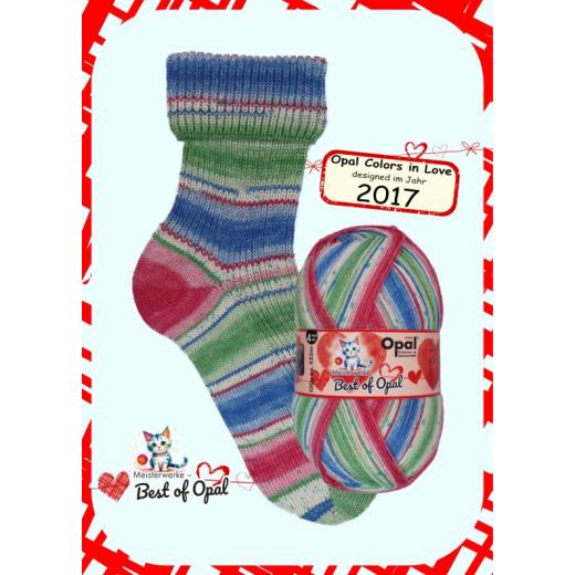 Best of Opal 4-fach Sockenwolle - Romantischer Ausflug (9514)