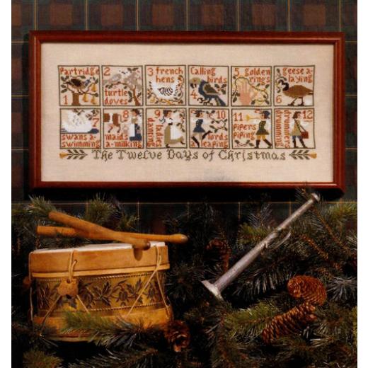 Prairie Schooler - 12 Days Of Christmas (Stickvorlage)