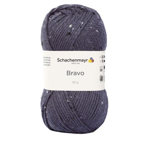 Bravo uni Schachenmayr - Graublau Tweed (08372) - Ausverkauf Restbestand