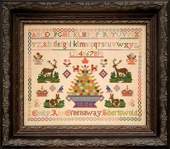 Hands Across The Sea Samplers - Emily Ann Greenaway 1884