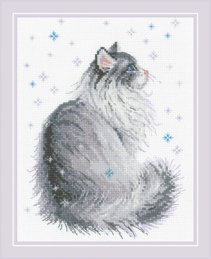 Riolis - Stickbild Snowy Meow
