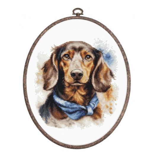 Luca-S Stickpackung - The Dachshund mit Stickring