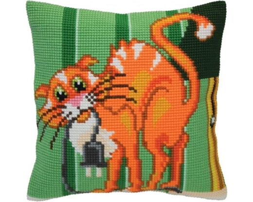 Cat Jokes - Kreuzstichkissen Collection dArt