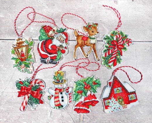 Leti Stitch Stickpackung - Christmas Toys Nr.1 - 8 Motive