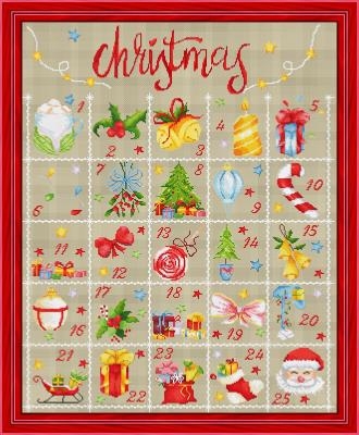 Stickvorlage Les Petites Croix De Lucie - Advent Calendar (Ausverkauf)