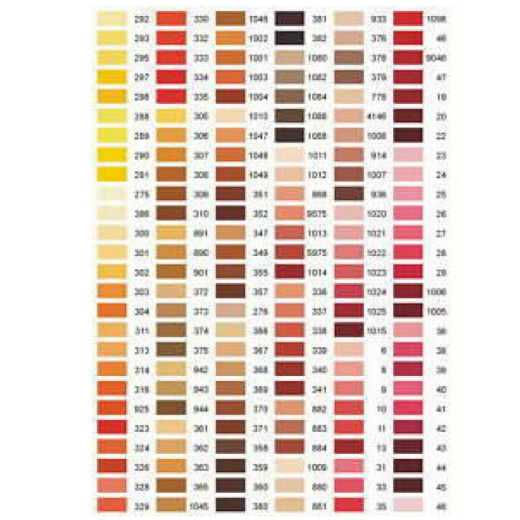 Anchor Sticktwist 444 Uni-Farben-Sortiment