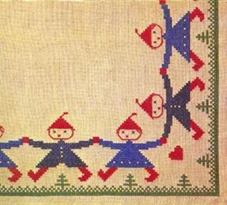 Haandarbejdets Fremme - Weihnachtsbaumdecke Zwerge