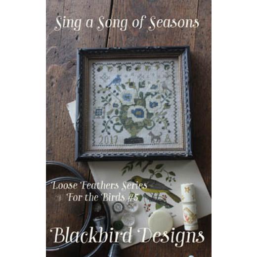 Stickvorlage Blackbird Designs - Loose Feathers - Sing A Song OF Seasons