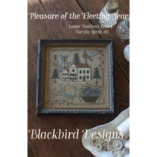 Stickvorlage Blackbird Designs - Loose Feathers - Pleasure Of The Fleeting Year