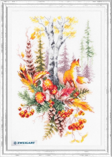 Magic Needle - Stickbild Autumn Forest Spirit