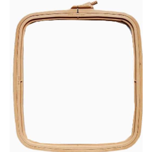 Nurge rechteckiger Kunststoffstickrahmen - 19,5x22 cm - Beige