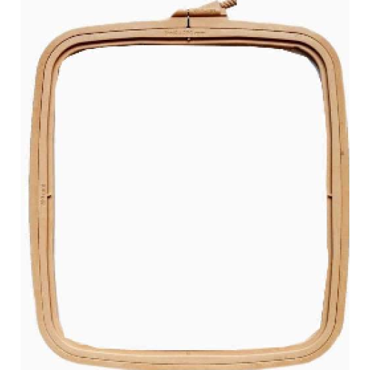 Nurge rechteckiger Kunststoffstickrahmen - 25x28 cm - Beige