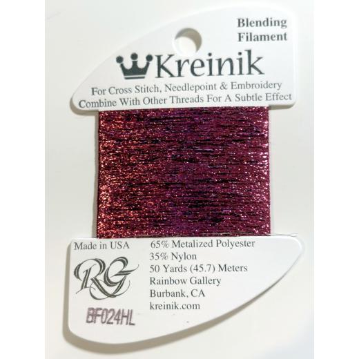 Kreinik Blending Filament 024HL – Fuchsia High Lustre