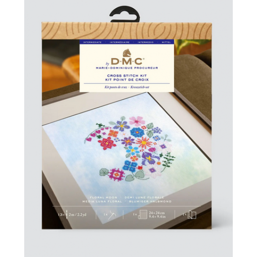 DMC - Blumiger Halbmond (Stickpackung)