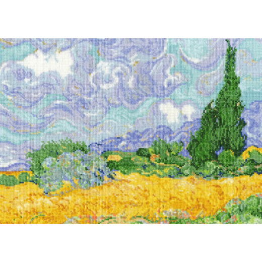 DMC - Vincent van Gogh - Weizenfeld mit Zypressen
