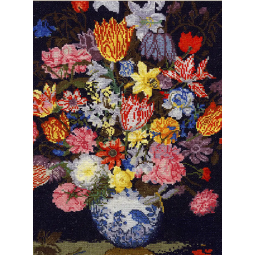 DMC - Ambrosius Bosschaert - Blumen in Wan-Li-Vase
