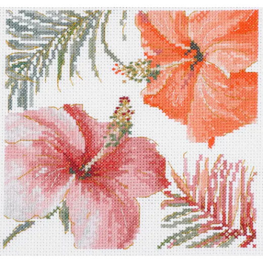 DMC - Hibiskus in Aquarell (Stickpackung)