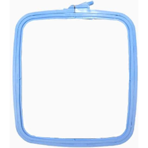 Nurge rechteckiger Kunststoffstickrahmen - 9,5x11 cm - Blue