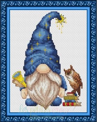 Astrologer Gnome - Les Petites Croix De Lucie (Stickvorlage)