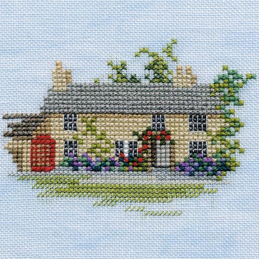 Bothy Threads Rose Swalwell - Minuets Rose Cottage