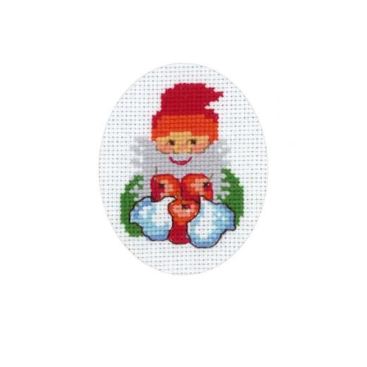 Permin of Copenhagen - Passepartoutkarte Weihnachtsmann (Ausverkauf)