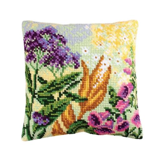 Collection d'Art - Kreuzstichkissen Lupin Dream 1 - Ausverkauf