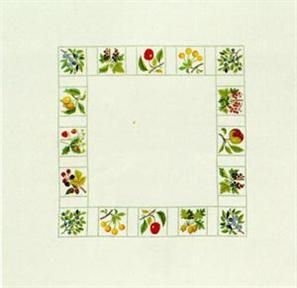 Haandarbejdets Fremme - Tischdecke Früchte und Beeren