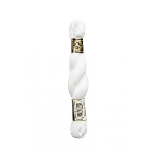 DMC Perlgarn Stärke 5 - 112,5 m - blanc weiß (Ausverkauf)