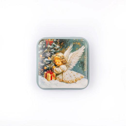Christmas Angel Metallic Box - Nadelbox Leti Stitch