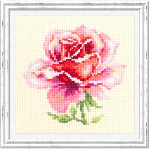 Magic Needle - Stickbild Pink Rose