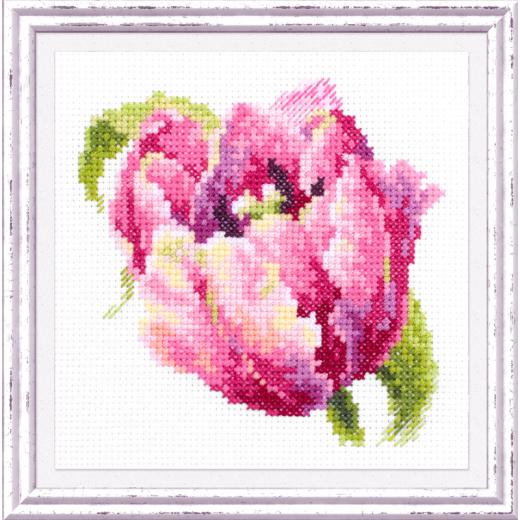 Magic Needle - Stickbild Pink Tulip