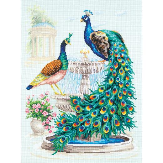 Magic Needle - Stickbild Peacocks
