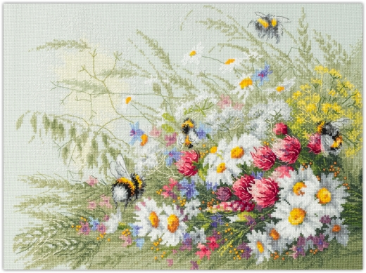 Magic Needle - Daisies and Clover (Stickpackung)