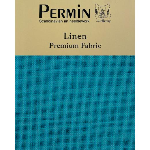 Wichelt Permin Leinen - Riviera Aqua - 50x70 cm