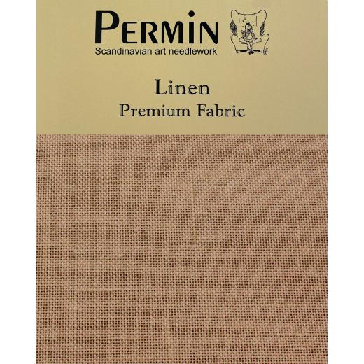 Wichelt Permin Leinen - Dark Chestnut - 50x70 cm (Ausverkauf)