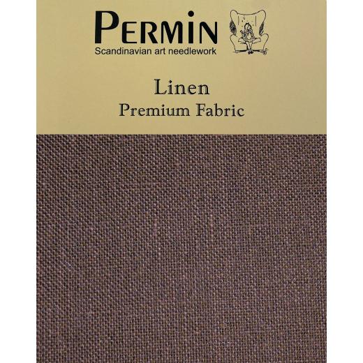 Wichelt Permin Leinen - Black Chocolate - 50x70 cm