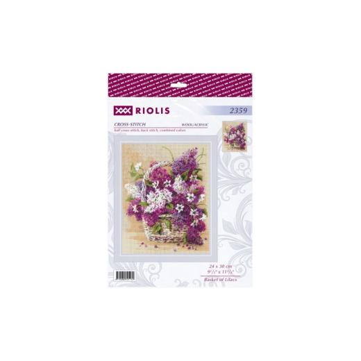 Stickpackung Riolis - Basket of Lilacs