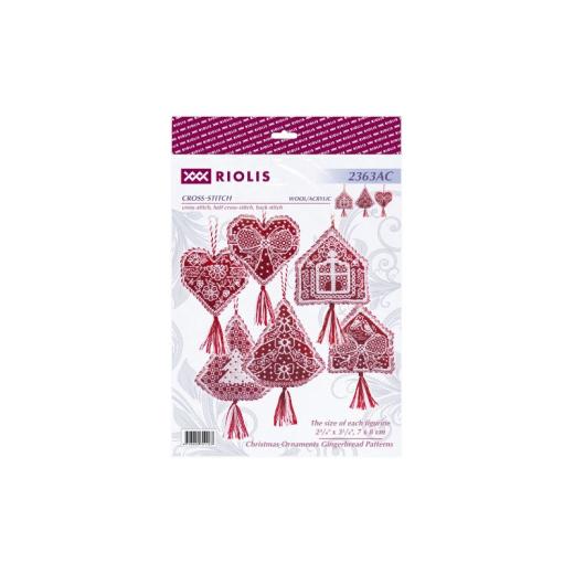 Stickpackung Riolis - Christmas Ornaments Gingerbread Patterns