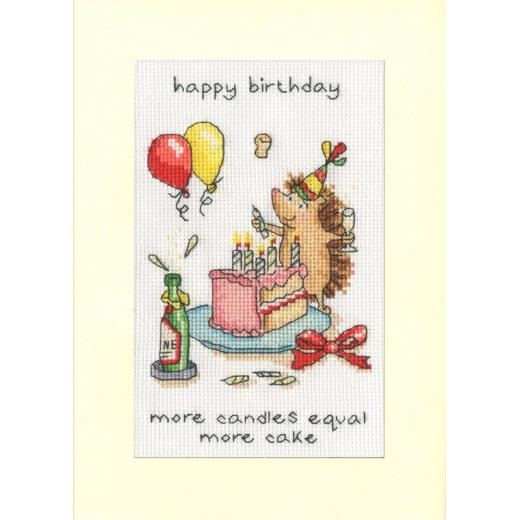 More Candles - Bothy Threads Cockadoodle Cards (Stickpackung)